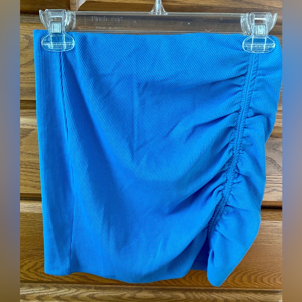 Zara Ruched Rib Skirt - Picture 4 of 5
